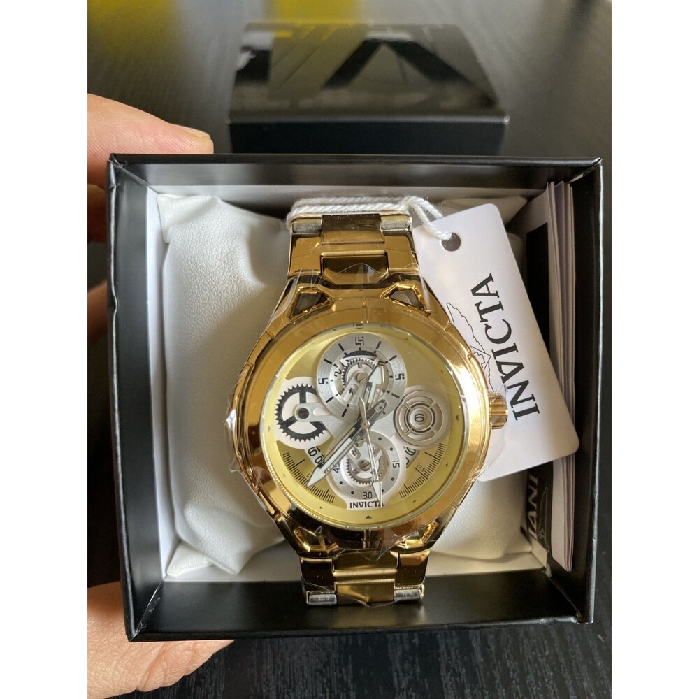 Invicta S1 Rally 79013 Gold Tone 44mm Men's Watch New w/ Box & Tag